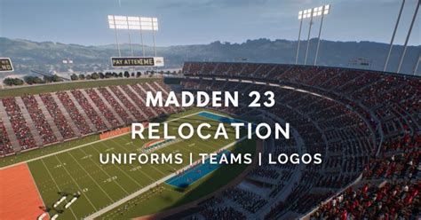 Madden 23 Relocation Uniforms, Teams, Logos, Cities and Stadiums ...