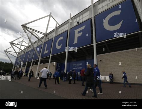 Fans arrive at the king power stadium Stock Photo - Alamy