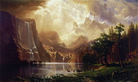 Albert Bierstadt Among The Sierra Nevada California - Artists