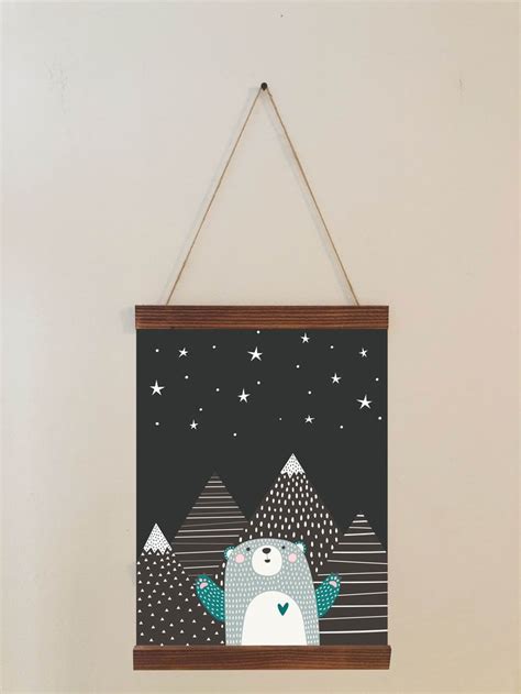 Bear Nursery Room Decor | Nursery decor wall art, Animal nursery decor ...