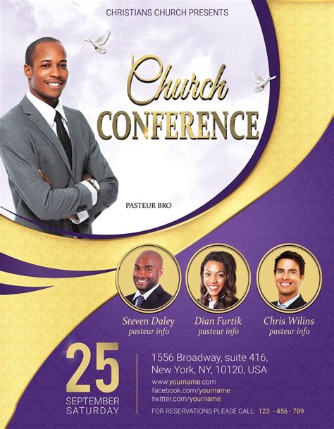 Church Conference Flyer Poster | Church poster design, Conference poster template, Conference poster