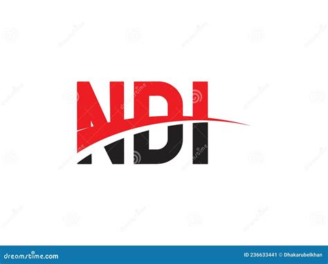 NDI Letter Initial Logo Design Vector Illustration Stock Vector ...