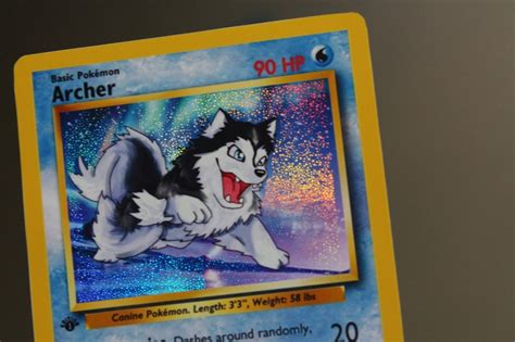 Holographic Pokémon Card | Etsy