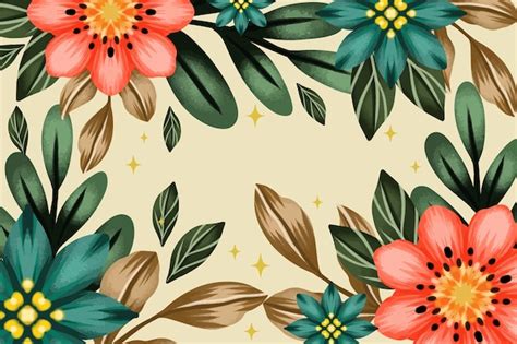 Free Vector | Watercolor floral background