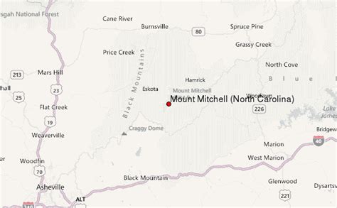 Mount Mitchell Map