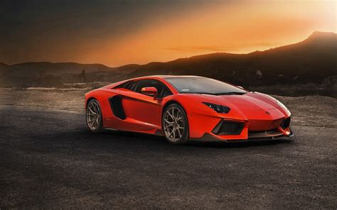 Download wallpaper for 1024x1024 resolution | Car Orange Lamborghini ...