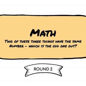 Back to School Trivia Game Fun, Challenging, Creative Trivia 6 Rounds ...