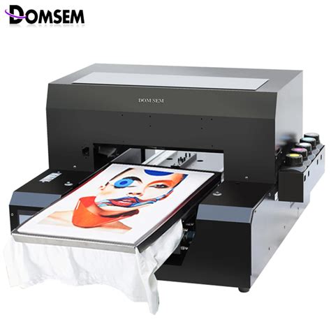 DOMSEM Tshirt T shirt Cloth T shirt Printer UV inkjet A3 Size Digital Custom DIY Garment ...