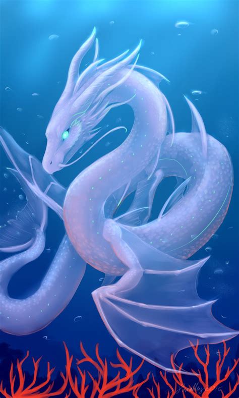 Sea Serpent by PurpleTigress on DeviantArt | Sea creatures art, Fantasy creatures art, Ocean ...