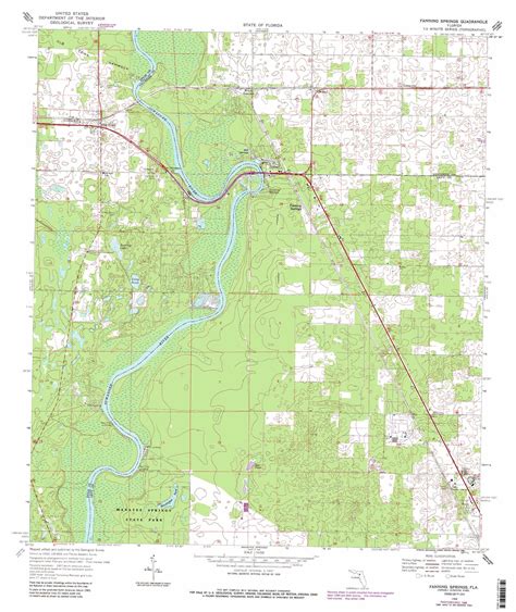 Suwannee River topographic map, FL - USGS Topo Quad 29082e8