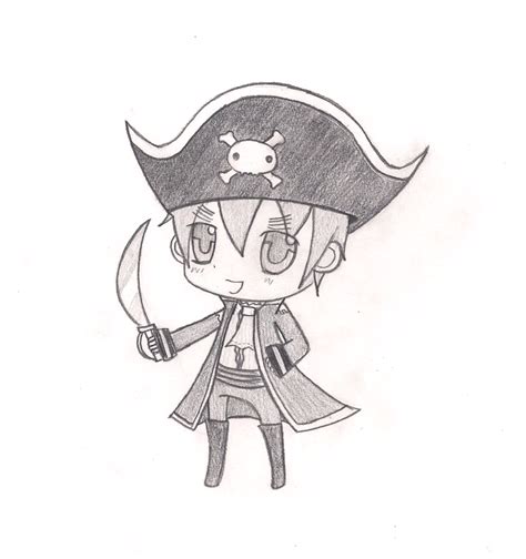 Chibi England Pirate Sketch | Chibi, Anime pirate, Pirates