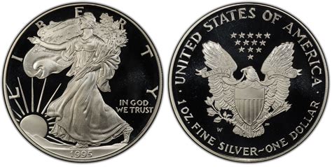 1995-W $1 Silver Eagle, DCAM (Proof) Silver Eagles - PCGS CoinFacts