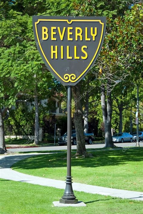 Beverly Hills sign in Los Angeles park – Stock Editorial Photo ...