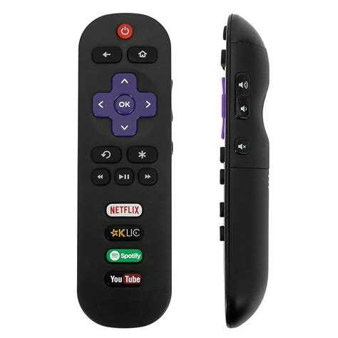 Replaced TCL Roku RC280 Remote Control with Netflix KLIC Spotify YouTube for TCL Roku 4K Smart ...