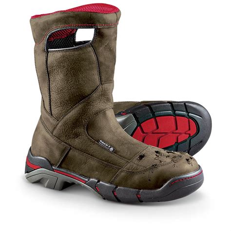 Men's Rocky® 10" Waterproof Forge Pull - on Boots, Slate - 226966, Work Boots at Sportsman's Guide