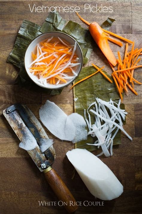 Vietnamese Pickled Carrots Recipe with Daikon Radish | White On Rice