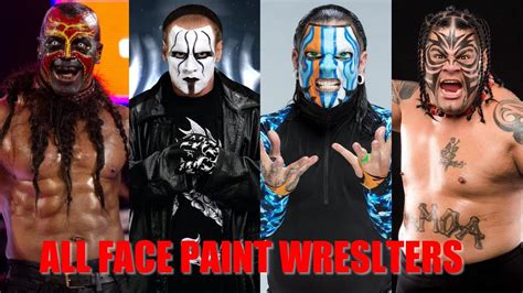 All 40 WWE Face Paint Wrestlers of ALL Time [Boogeyman, Sting, Jeff ...