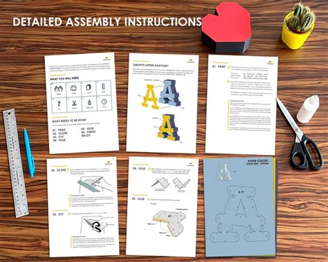 Graffiti 3d Letter D Papercraft 3d Template DXF SVG Letters - Etsy