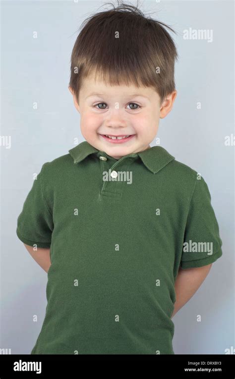 Little boy with sheepish smile and guilty look Stock Photo: 66348327 ...