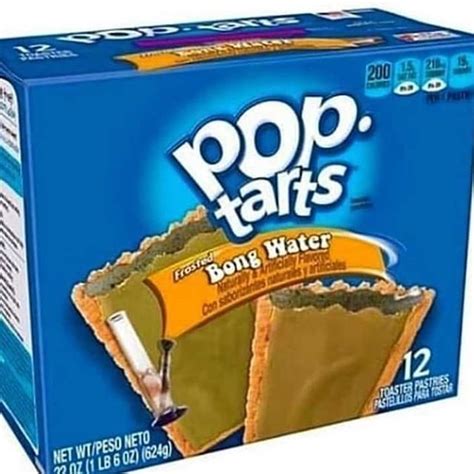 a box of pop tarts sitting on top of a table