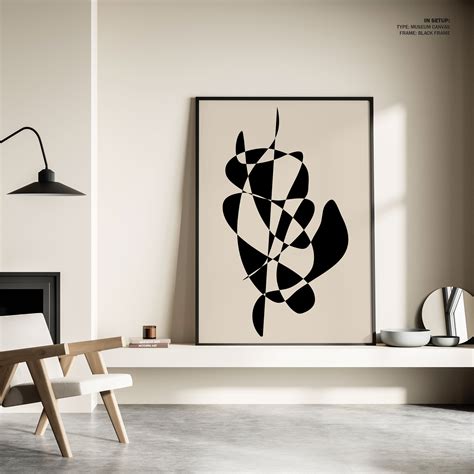 Buy Abstract Black Shapes Artwork Wall Art Online at Best Price ...