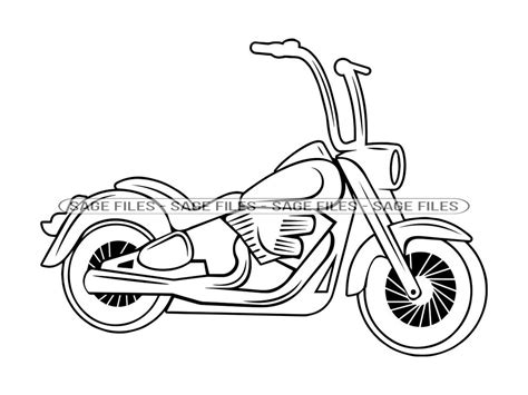 Motorcycle Outline 13 SVG, Motorcycle SVG, Motor Bike Svg, Motorcycle ...