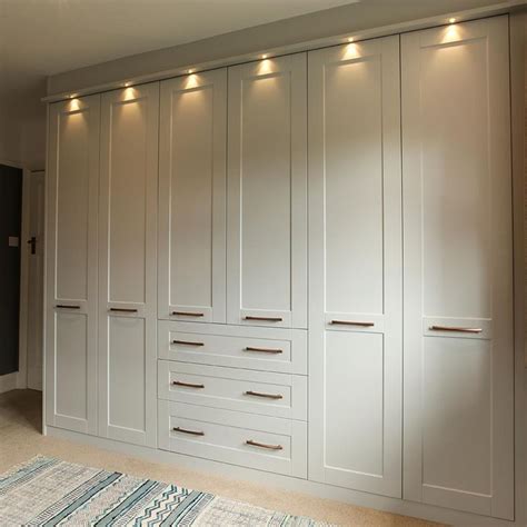 Stunning grey and copper dressing room transformed | Bedroom built in wardrobe, Wardrobe design ...