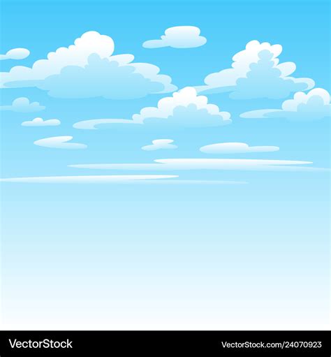 Clouds in sky Royalty Free Vector Image - VectorStock