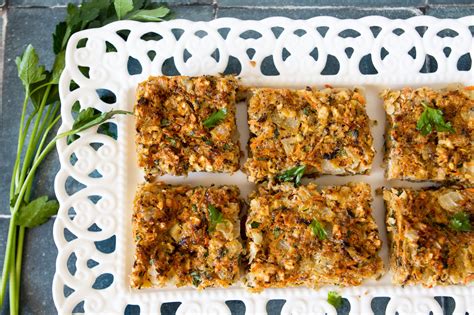 Savory Matzah Farfel Kugel | The Fancy Pants Kitchen