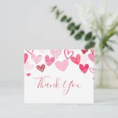 Valentines Day Thank you Card | Zazzle