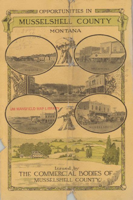 Map of Musselshell County, Montana | Montana History Portal