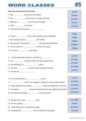 1,365 Classes English ESL worksheets pdf & doc