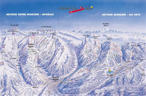 Morzine Piste Map | trails & marked ski runs | SNO