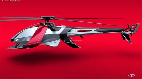 Iron Man-Like Helicopter Concept Shows the Tesla Sigil - autoevolution