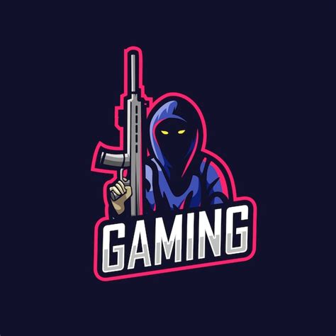 Premium Vector | Killer man gaming logo