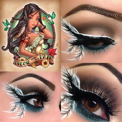 Pocahontas (x3) (Make-Up by Monsemua @Instagram) #Pocahontas in 2020 | Disney inspired makeup ...