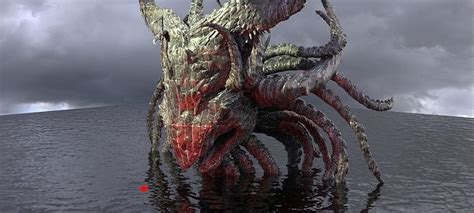 Cthulhu Squid monster sculpture Deep Sea 2 3D model | CGTrader