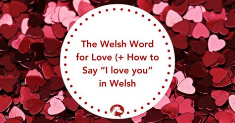 The Welsh Word for Love (+ How to Say "I Love You" in Welsh) - We Learn Welsh