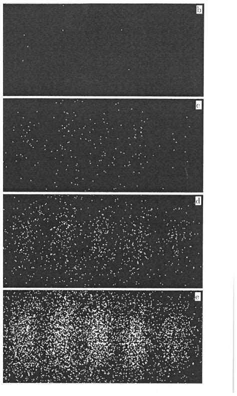 Double Slit Diffraction Pattern by Electrons. The four images show the... | Download Scientific ...