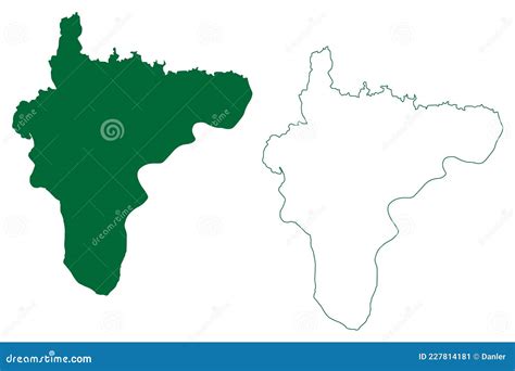 Howrah District West Bengal State, Republic of India Map Vector Illustration, Scribble Sketch ...