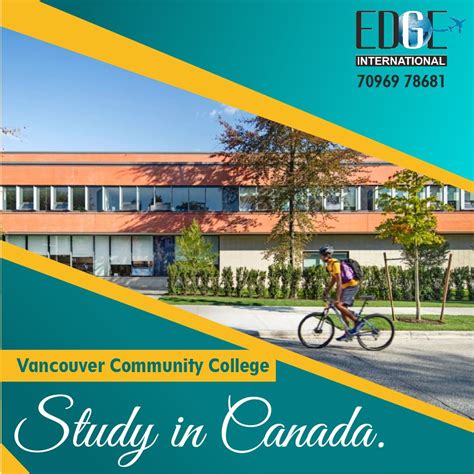 an advertisement for the vancouver community college study in canada ...