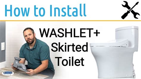 How to Install a TOTO Skirted toilet | TOTO WASHLET+ - YouTube