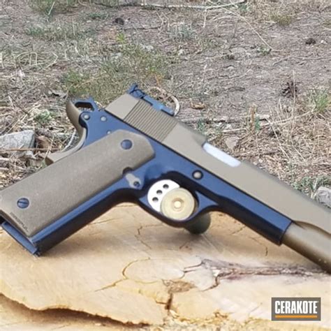 H-148 Burnt Bronze and H-245 Socom Blue by WEB USER | Cerakote