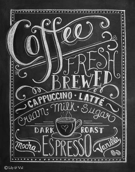 DIY Coffeehouse Chalkboards - | Coffee chalkboard, Chalkboard art ...