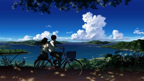 Anime / Manga Childhood Friends Scenery Countryside Island Beautiful Landscape Pictures ...