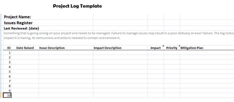 23+ Free Project Log Templates in Word Excel PDF