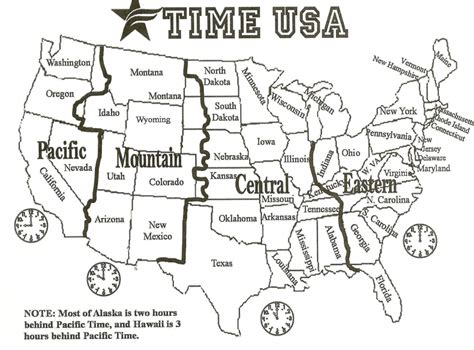 Printable Map Of Us Time Zones Usa Time Zone Map Lovely United with regard to Us Time Zones Map ...