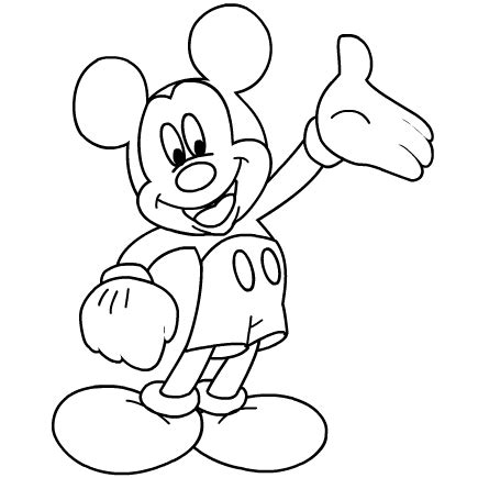 Printable Coloring Pages | Mickey mouse coloring pages, Mickey mouse drawings, Mickey mouse outline