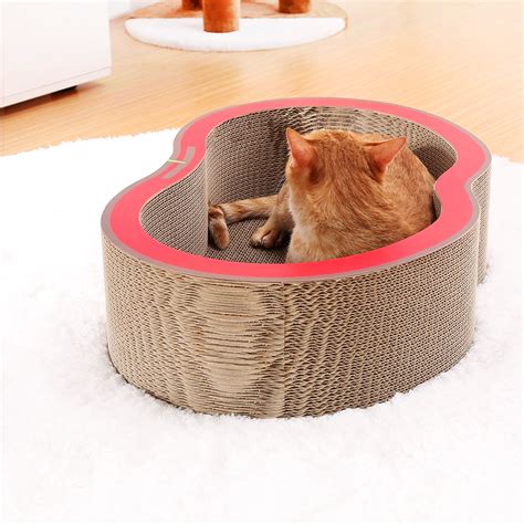 The Original Wide Corrugate Scratcher Cardboard Toy Cat Bed Cat Scratch Board Cat Toy Multi ...