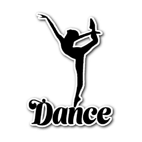 Dancer Sticker Vinyl Cling | Stickers, Dance wallpaper, Homemade stickers